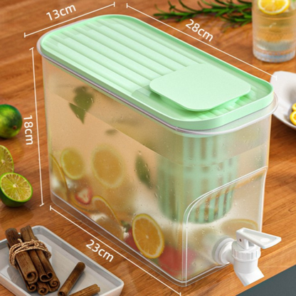 Dispensador de 3l con Filtrante para Bebidas Calientes y Frías - Color Verde