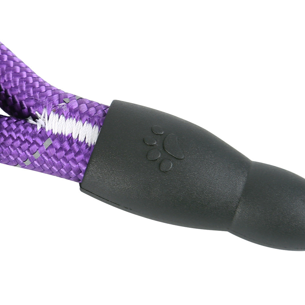 Correa Para Mascotas Reflectante, Duradera Y Cómoda Color Morado