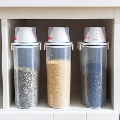 Dispensador para Cereal Multiuso de 2 Kilos con Taza Medidora