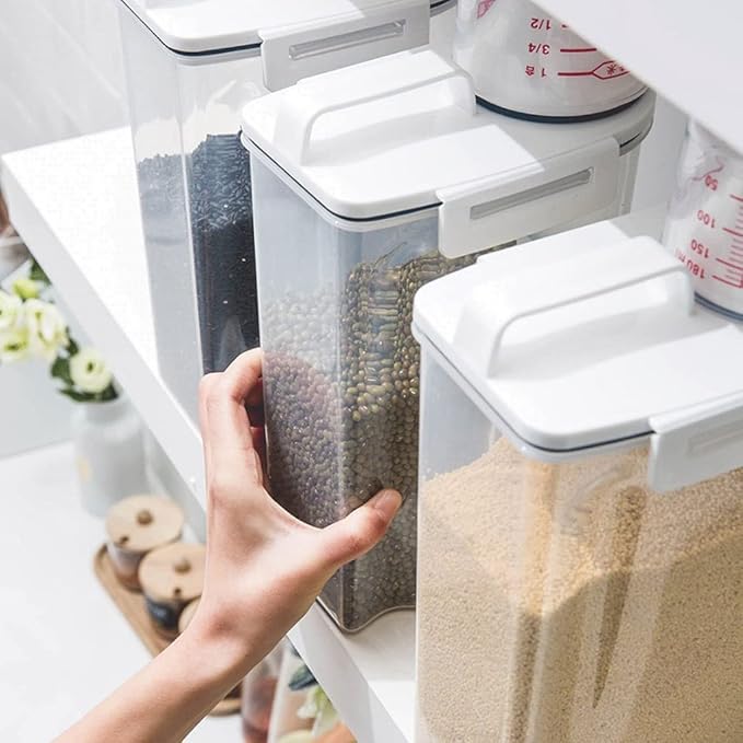 Dispensador para Cereal Multiuso de 2 Kilos con Taza Medidora