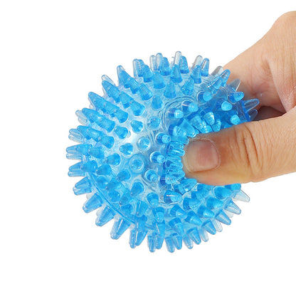 Pack de 3 Pelotas de Espinas de Juguete Color Verde/Amarillo