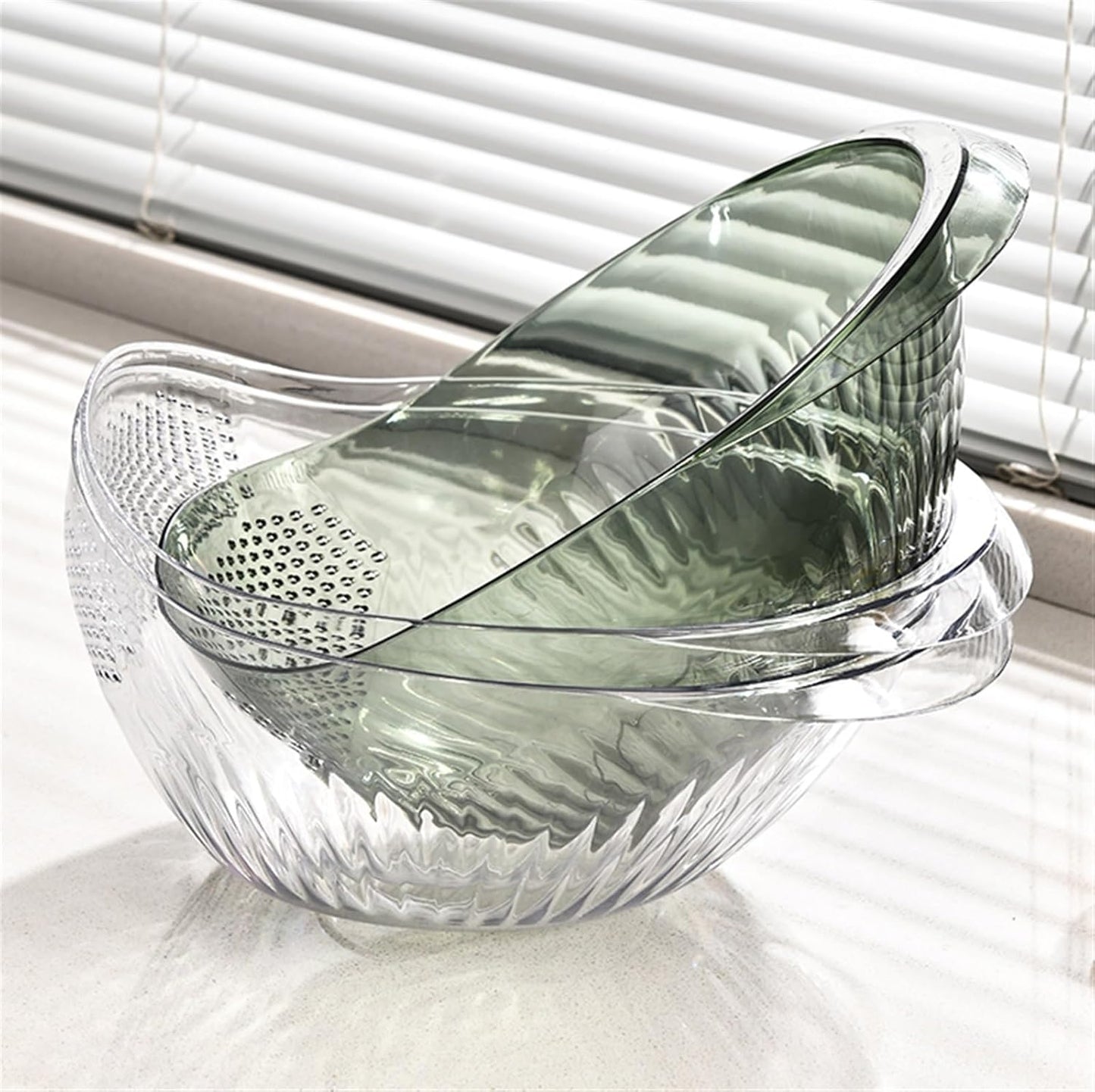 BOWL ESCURRIDOR MULTIUSOS SÚPER RESISTENTE - TRANSPARENTE