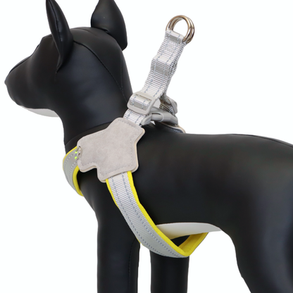 ARNÉS PARA PERRO EN FORMA DE Y - COLOR AMARILLO, TALLA M