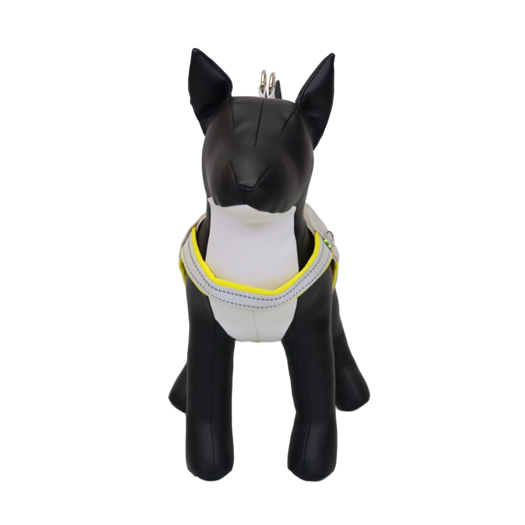 ARNÉS PARA PERRO EN FORMA DE Y - COLOR AMARILLO, TALLA M