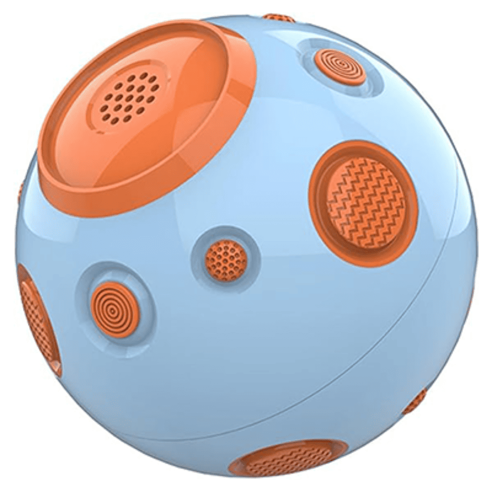 Pelota Multifuncional con Sonido para Perros Color Azul