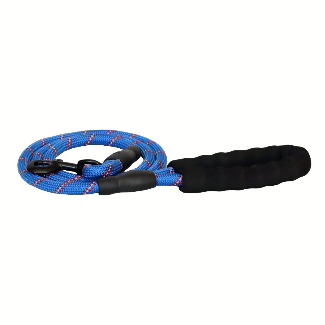 CORREA PARA MASCOTAS REFLECTANTE, DURADERA Y CÓMODA COLOR AZUL