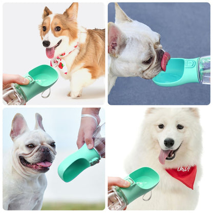 Botella de Agua de 250 ML con Recipiente de Comida para Perros