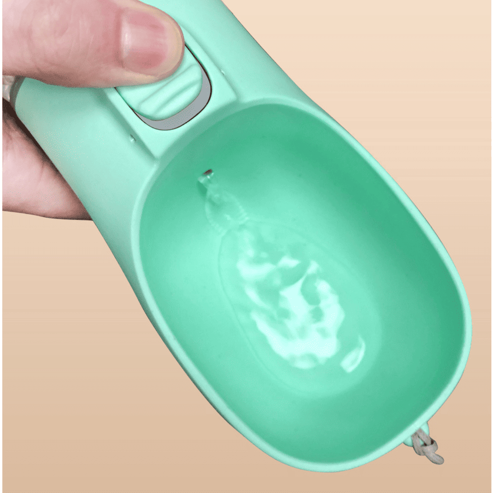 Botella de Agua de 250 ML con Recipiente de Comida para Perros