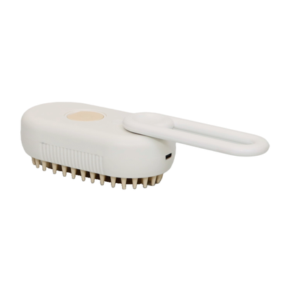 CEPILLO DE VAPOR PARA MASCOTAS RECARGABLE POR USB COLOR BLANCO