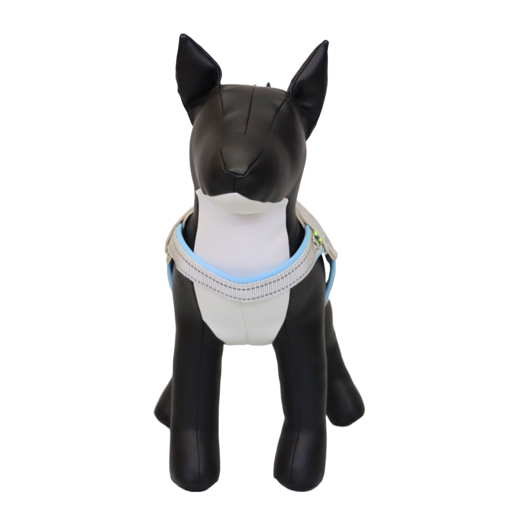 ARNÉS PARA PERRO EN FORMA DE Y - COLOR CELESTE, TALLA M