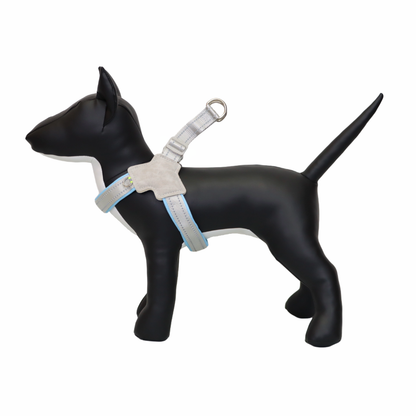 ARNÉS PARA PERRO EN FORMA DE Y - COLOR CELESTE, TALLA L