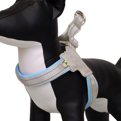 ARNÉS PARA PERRO EN FORMA DE Y - COLOR CELESTE, TALLA M