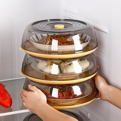 CUBIERTA TRANSPARENTE PARA PRESERVACIÓN DE ALIMENTOS COLOR AMARILLO