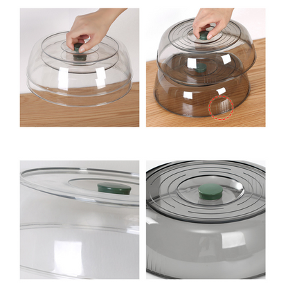 CUBIERTA TRANSPARENTE PARA PRESERVACIÓN DE ALIMENTOS COLOR VERDE
