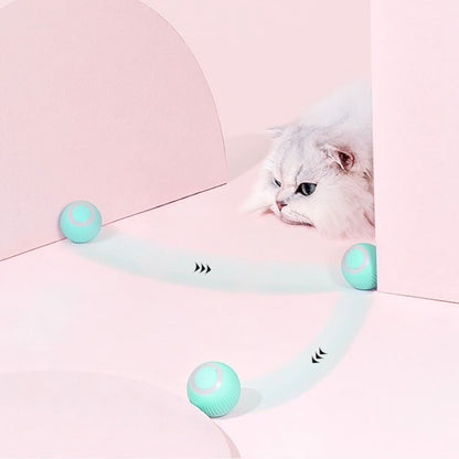 Pelota Inteligente, Giratoria e Interactiva para Gatos Color Rosado