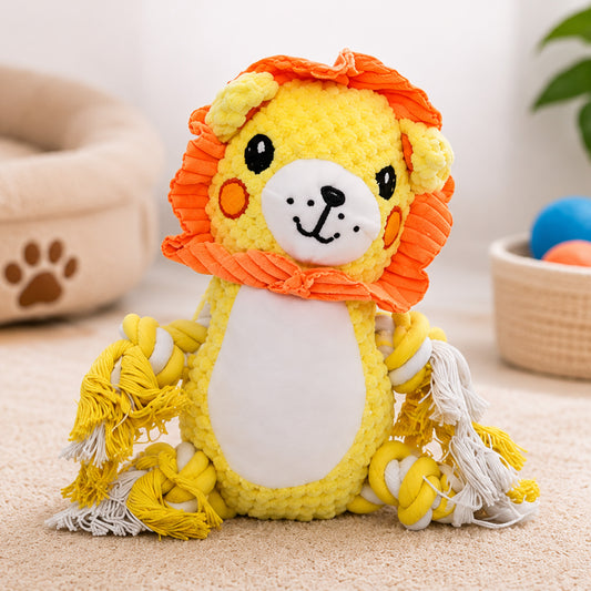 Peluche Tipo Soga para Perro Modelo León