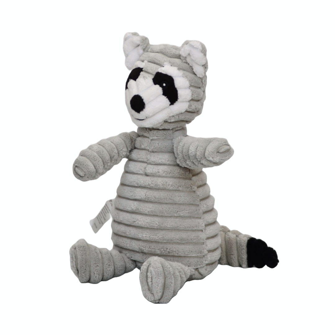 PELUCHE PARA PERRO MODELO MAPACHE RESISTENTE A MORDEDURAS