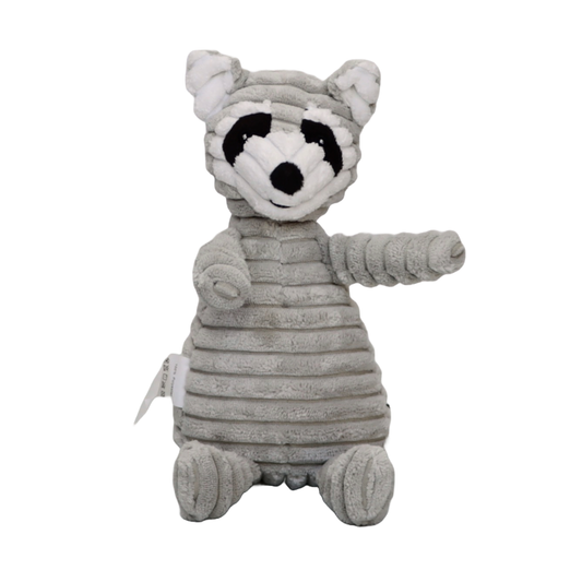 PELUCHE PARA PERRO MODELO MAPACHE RESISTENTE A MORDEDURAS