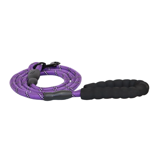CORREA PARA MASCOTAS REFLECTANTE, DURADERA Y CÓMODA COLOR MORADO