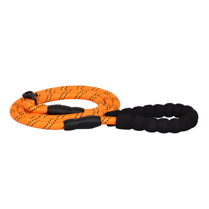 CORREA PARA MASCOTAS REFLECTANTE, DURADERA Y CÓMODA COLOR NARANJA