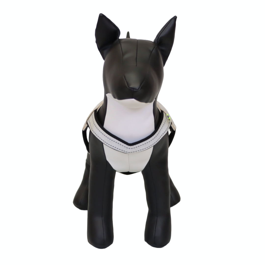 ARNÉS PARA PERRO EN FORMA DE Y - COLOR NEGRO, TALLA L