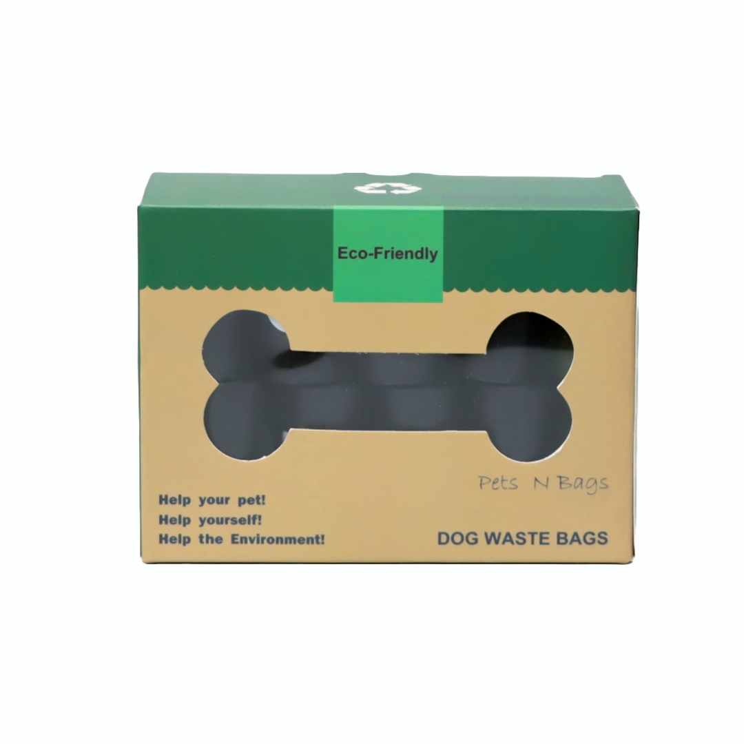 PAQUETE DE 16 ROLLOS DE BOLSAS BIODEGRADABLES COLOR NEGRO + DISPENSADOR