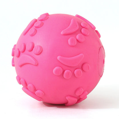 PACK DE 6 PELOTAS DE CAUCHO, CON ALTO RELIEVE DE HUELLAS Y SONIDO PARA MASCOTAS