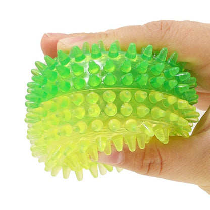 Pack de 3 Pelotas de Espinas de Juguete Color Verde/Amarillo