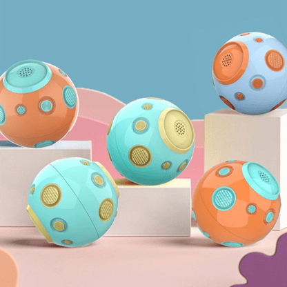 Pelota Multifuncional y con Sonido para Perros Color Celeste