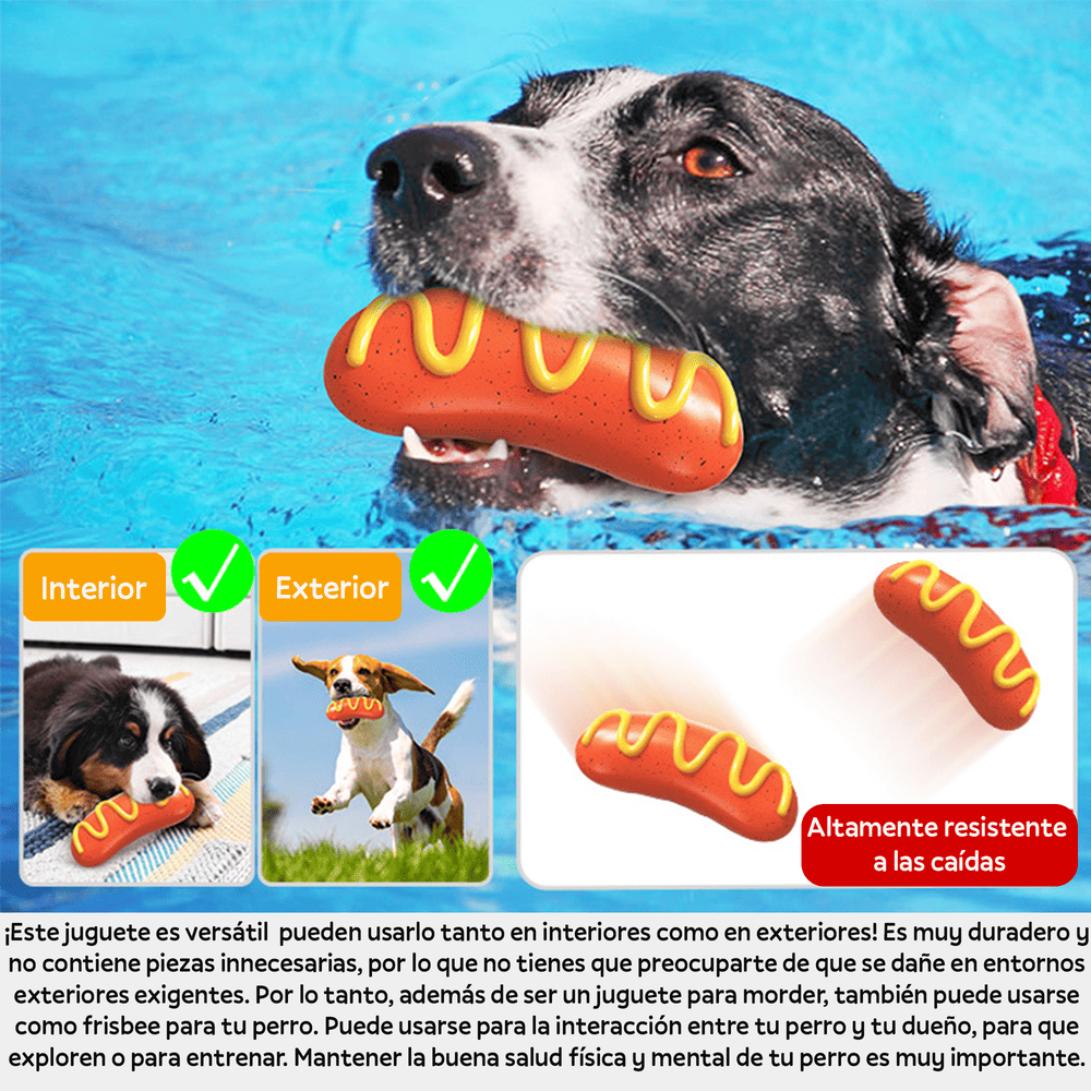 Juguete Mordedor con Forma de Salchicha para Perro