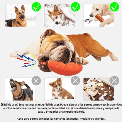 Juguete Mordedor con Forma de Salchicha para Perro