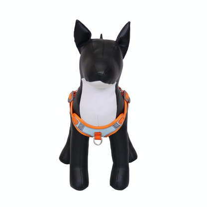 Arnés Reflectante para Perro Color Celeste/Naranja Talla M