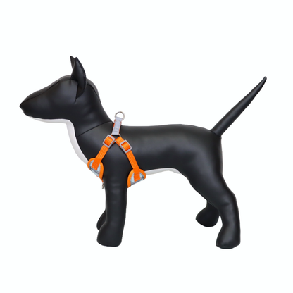 Arnés Reflectante para Perro Color Celeste/Naranja Talla L