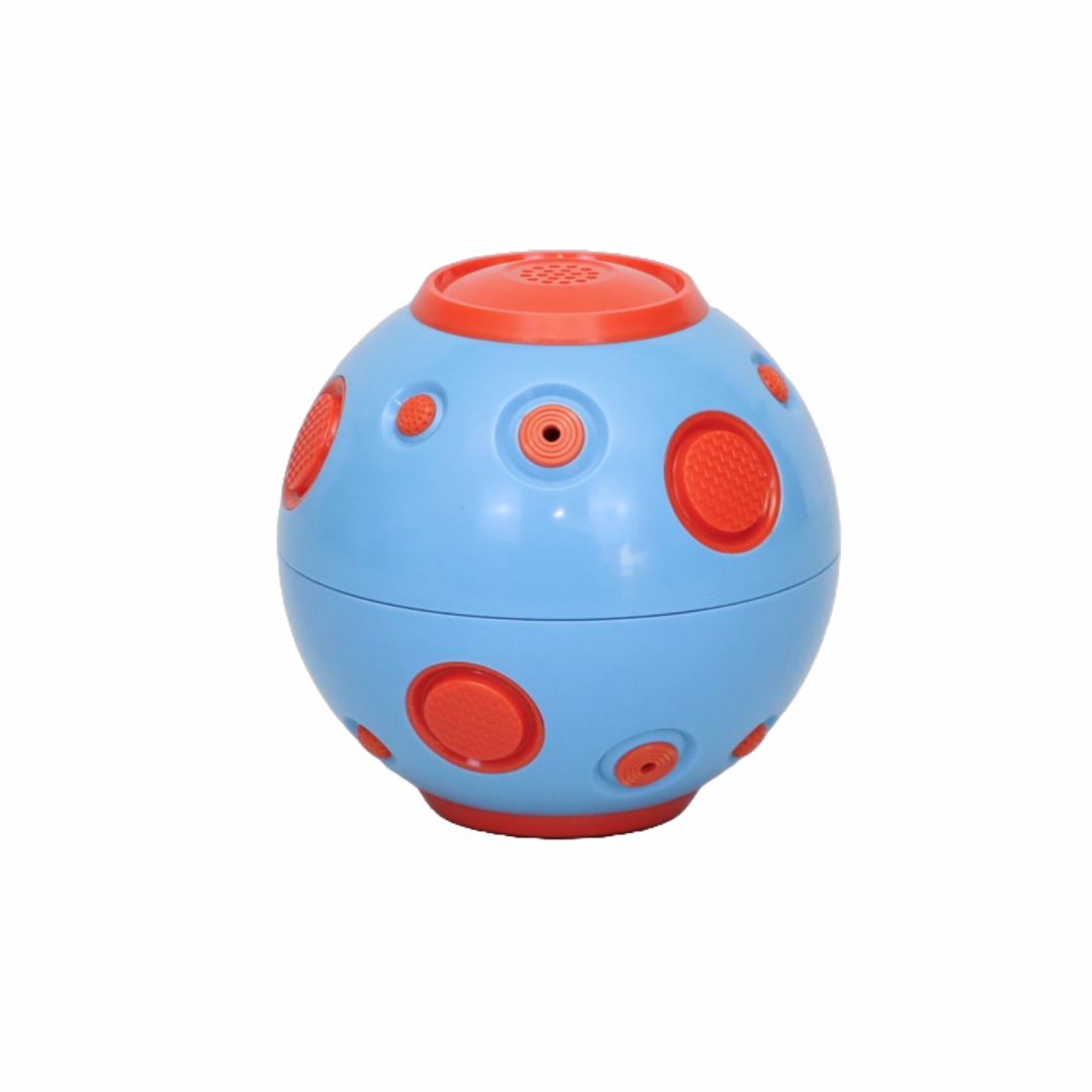 PELOTA MULTIFUNCIONAL Y CON SONIDO PARA PERROS COLOR AZUL