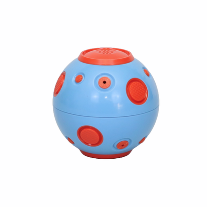 PELOTA MULTIFUNCIONAL Y CON SONIDO PARA PERROS COLOR AZUL