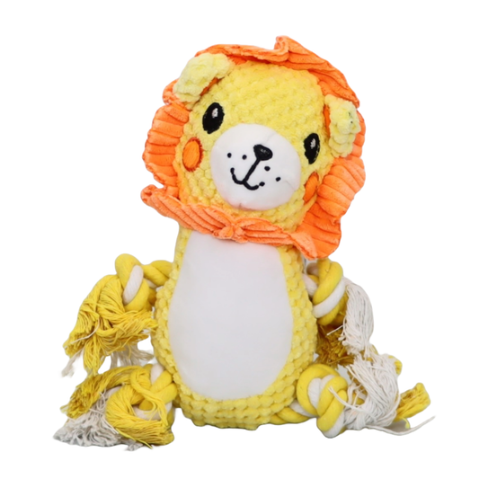 PELUCHE TIPO SOGA PARA PERRO MODELO LEÓN