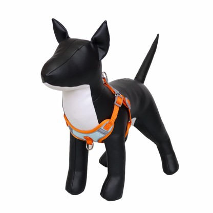 Arnés Reflectante para Perro Color Celeste/Naranja Talla L
