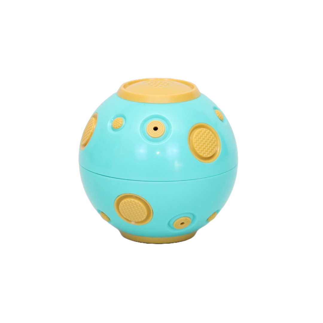 PELOTA MULTIFUNCIONAL Y CON SONIDO PARA PERROS COLOR CELESTE