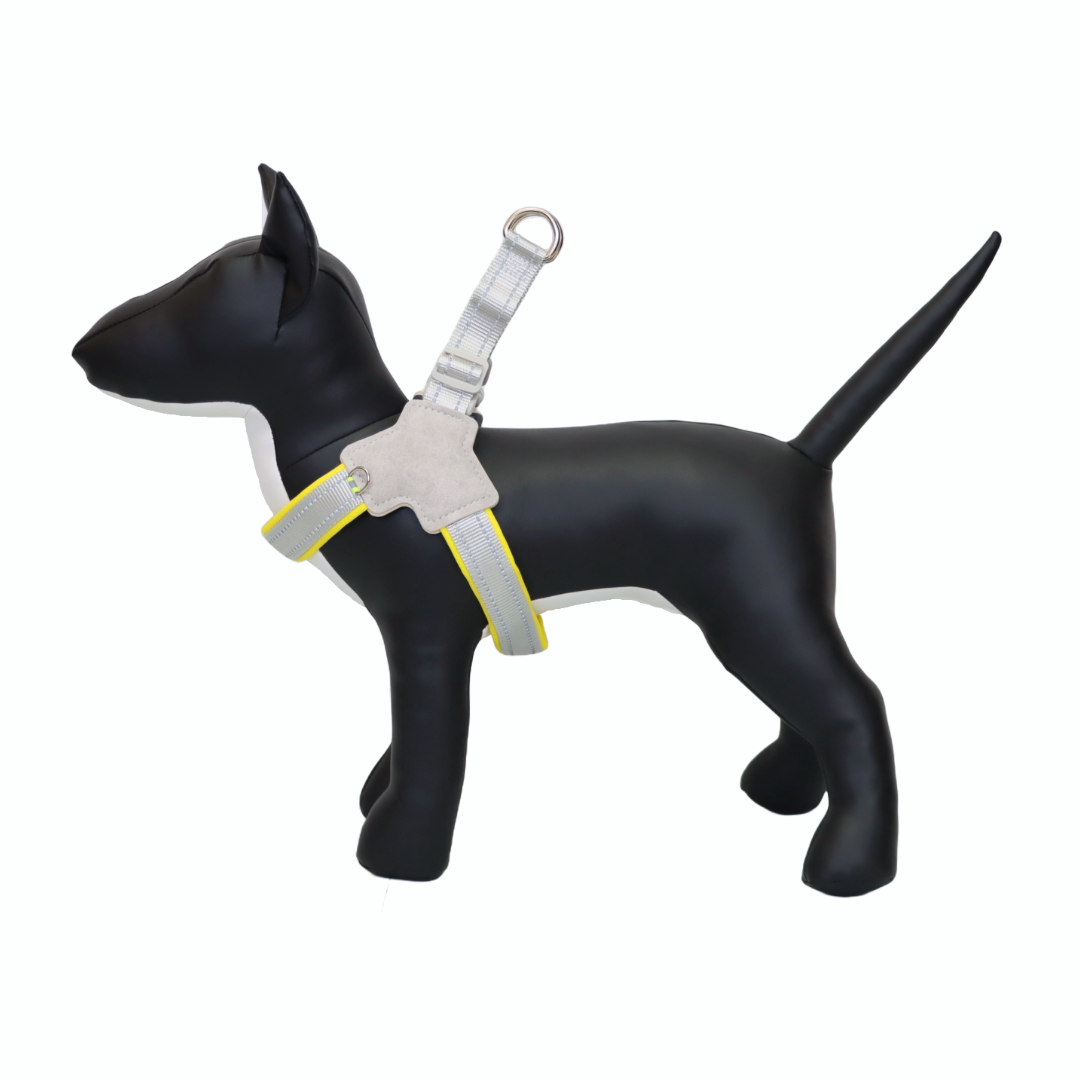 ARNÉS PARA PERRO EN FORMA DE Y - COLOR AMARILLO, TALLA M