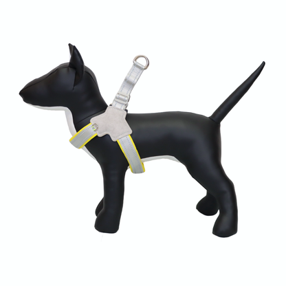 ARNÉS PARA PERRO EN FORMA DE Y - COLOR AMARILLO, TALLA M