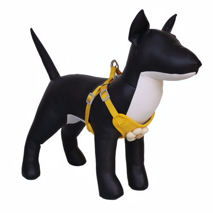 ARNÉS PARA PERRO/GATO CON DECORACIÓN DE FLOR - COLOR AMARILLO, TALLA L