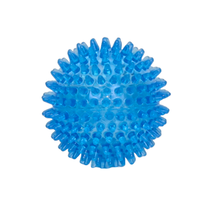 PACK DE 3 PELOTAS DE ESPINAS DE JUGUETE COLOR AZUL