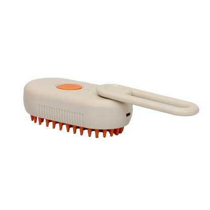 CEPILLO DE VAPOR PARA MASCOTAS RECARGABLE POR USB COLOR BEIGE