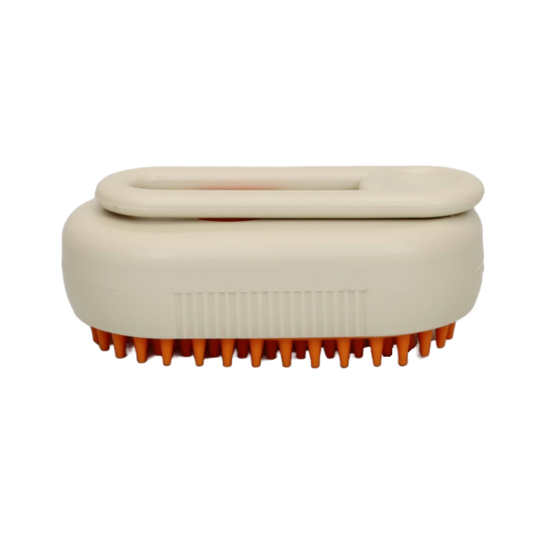 CEPILLO DE VAPOR PARA MASCOTAS RECARGABLE POR USB COLOR BEIGE