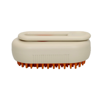 CEPILLO DE VAPOR PARA MASCOTAS RECARGABLE POR USB COLOR BEIGE