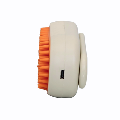 CEPILLO DE VAPOR PARA MASCOTAS RECARGABLE POR USB COLOR BEIGE