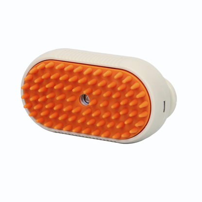 CEPILLO DE VAPOR PARA MASCOTAS RECARGABLE POR USB COLOR BEIGE
