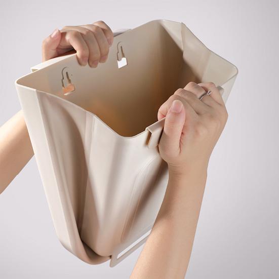 TACHO DE BASURA PLEGABLE PARA COCINA COLOR LILA
