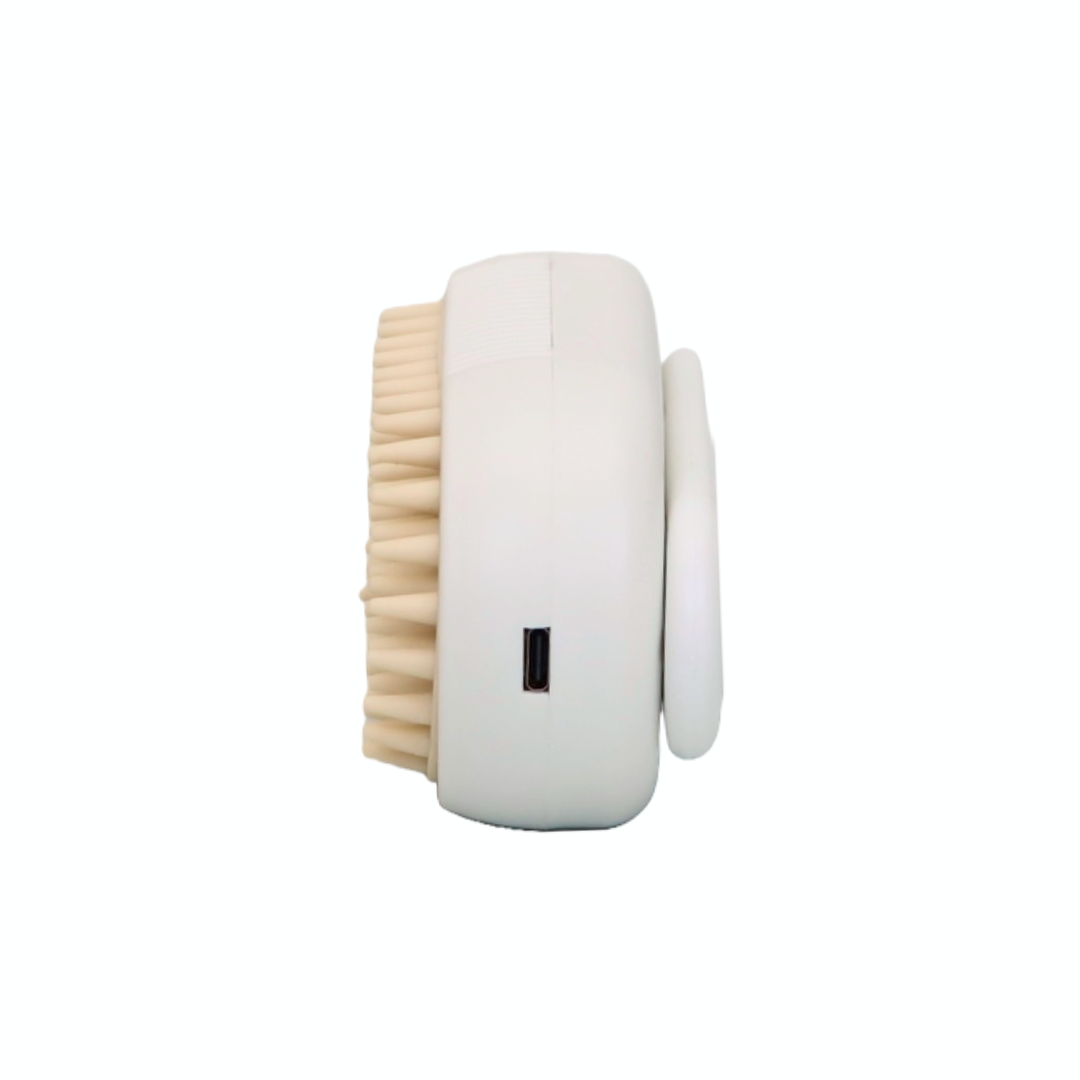 CEPILLO DE VAPOR PARA MASCOTAS RECARGABLE POR USB COLOR BLANCO