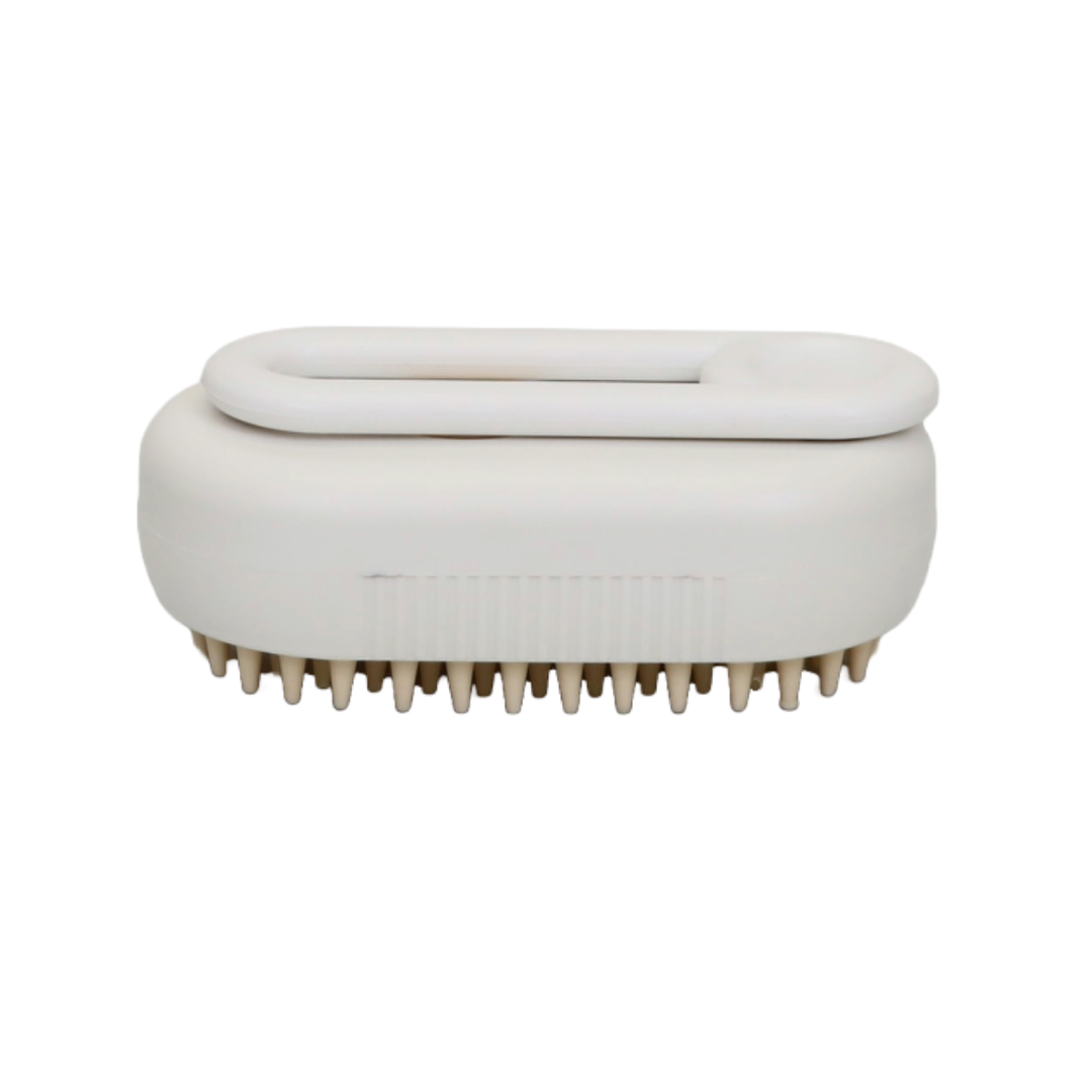 CEPILLO DE VAPOR PARA MASCOTAS RECARGABLE POR USB COLOR BLANCO